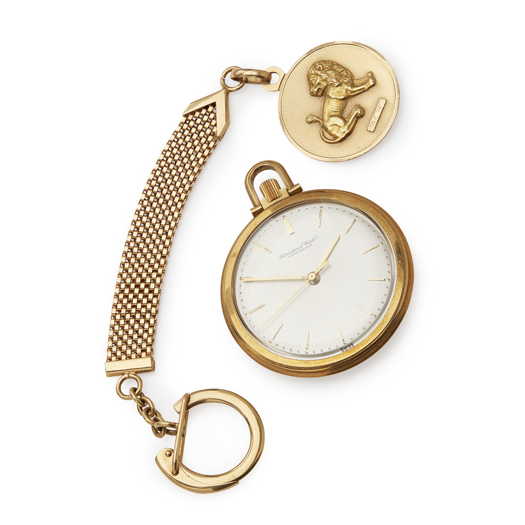 Appraisal: IWC - A gentleman's ct gold dress pocket watch and