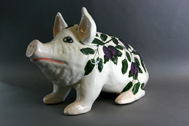 Appraisal: A G Hill pottery pig in the style of Weymss