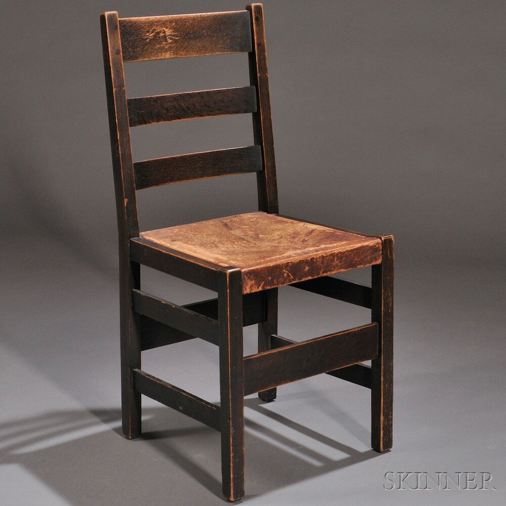 Appraisal: L J G Stickley Side Chair Oak Fayetteville New York