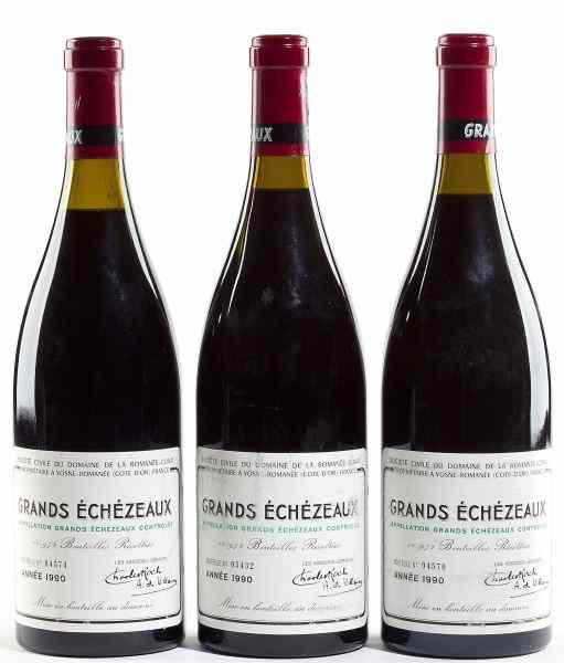 Appraisal: Grands-EchezeauxDomaine Romanee-Conti bottles - cm - cm - cm lbsl''Smooth