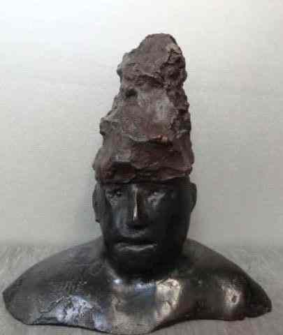 Appraisal: BASKIN Leonard Bronze Female Bust Signed on back with Bedi-Rassy