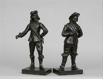 Appraisal: Pair of Bronze Cavalier Statues ca late th early th