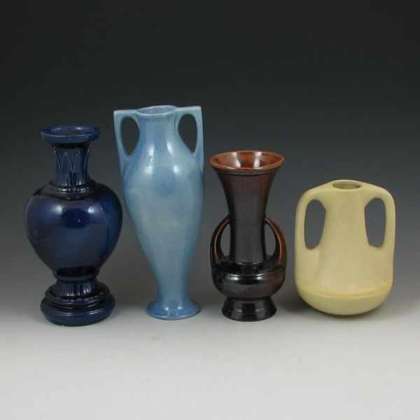 Appraisal: AMACO vases from st year production glossy cobalt blue marked