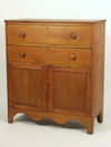 Appraisal: CHEST - th C country pine two drawer over two