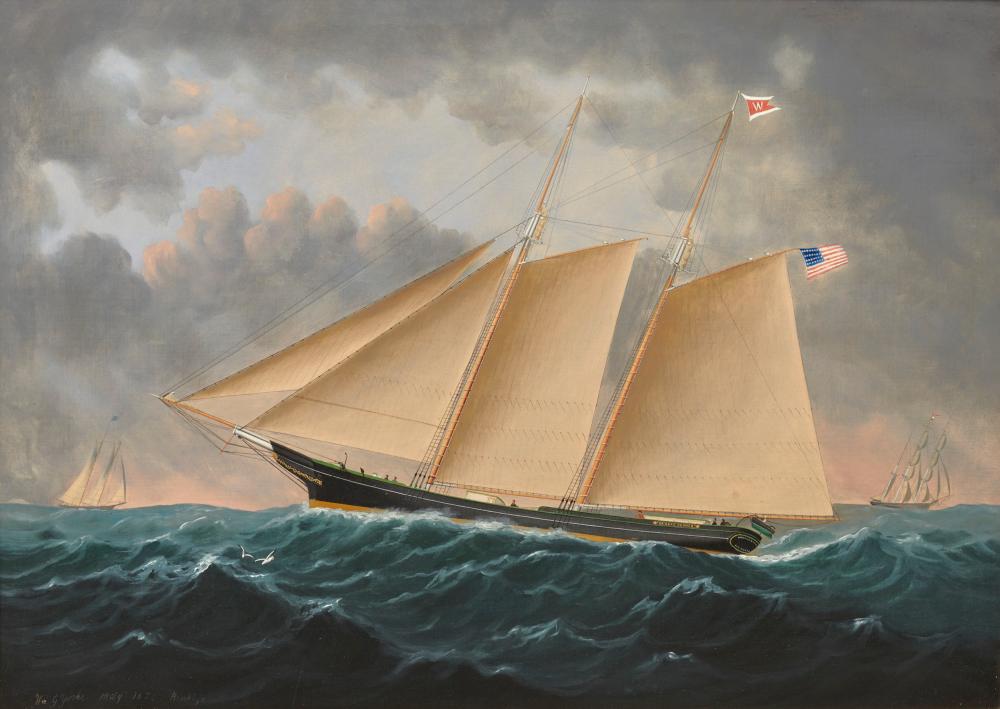 Appraisal: WILLIAM GAY YORKE Canadian - The Schooner 'Hannah Coomer' of