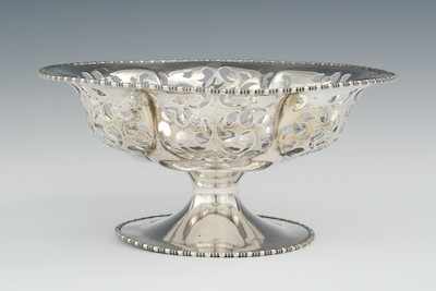 Appraisal: A Sterling Silver Reticulated Basket by Frank M Whiting Company