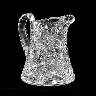 Appraisal: A Brilliant Cut Glass Pitcher The deeply brilliant cut heavy