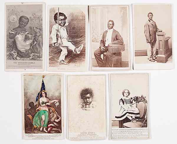 Appraisal: African Americans Civil War-Era CDVs of African Americans Lot of