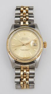 Appraisal: Man's Rolex K Yellow Gold and Stainless Oyster P Man's