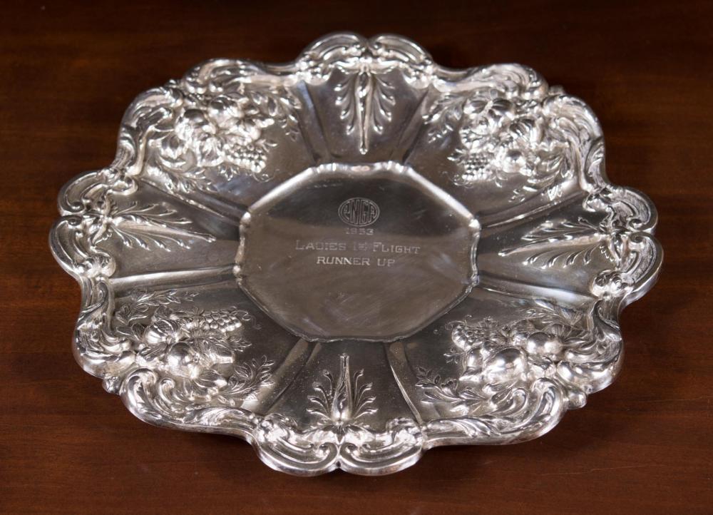 Appraisal: REED BARTON FRANCIS I STERLING SILVER TRAY X dated Monogrammed