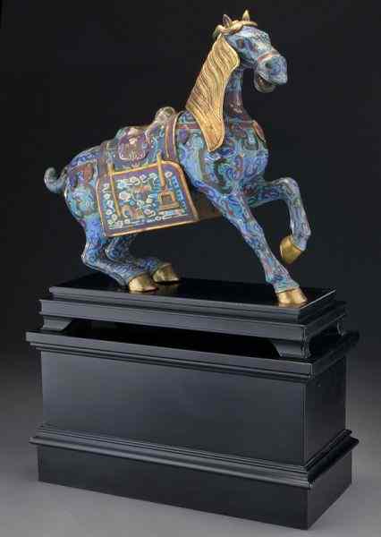 Appraisal: Chinese cloisonne horse ''H x ''W Circa - th C