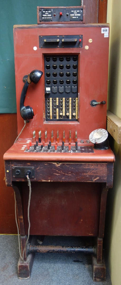 Appraisal: A telecommunications switchboard possibly from Dunsfold Aerodrome with accompanying literature