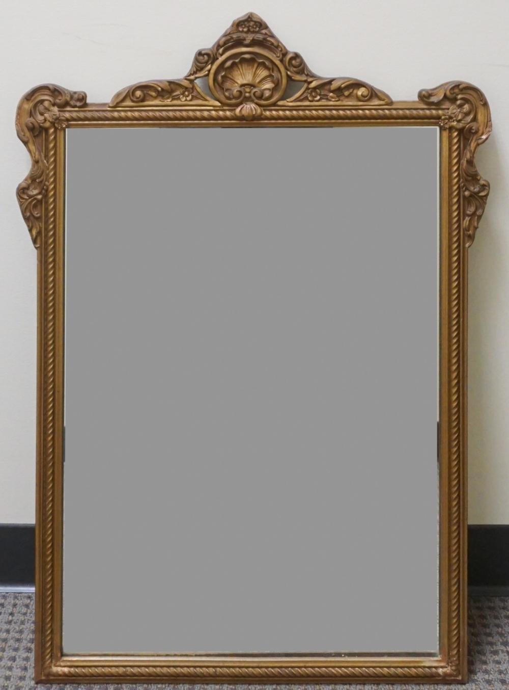 Appraisal: Louis XV Style Gilt Wood Frame Mirror x in x