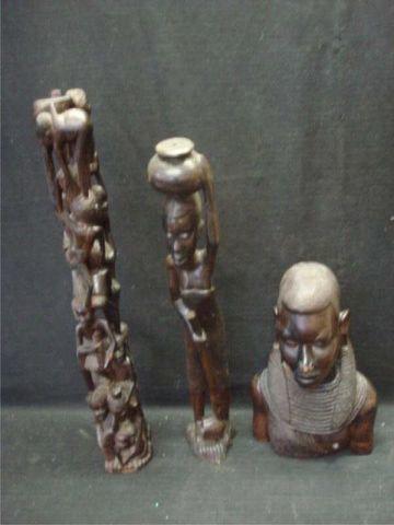 Appraisal: African Sculpture Wood Sculptures From a Lexington Ave NYC estate