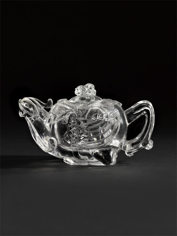 Appraisal: A good Chinese rock crystal wine ewer