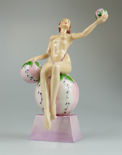 Appraisal: Kevin Francis Peggy Davies Erotic figure Isadora limited edition purple