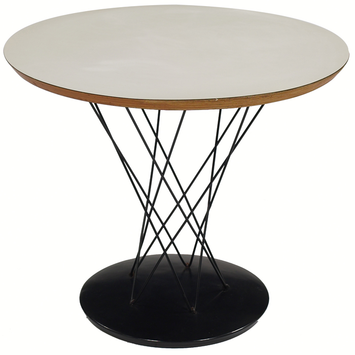 Appraisal: Noguchi occasional table white laminate birch