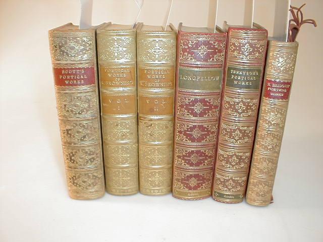 Appraisal: Browning Robert The Poetical Works vols cont polished tree calf