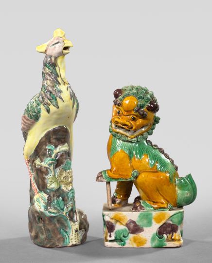 Appraisal: Group of Two Oriental Porcelain Figures consisting of a Tao