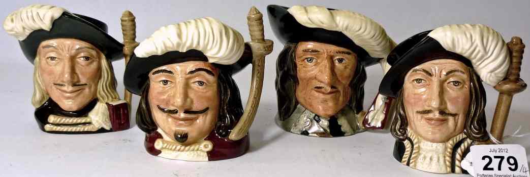 Appraisal: Royal Doulton Small Character Jugs the Four Musketeers Athos D