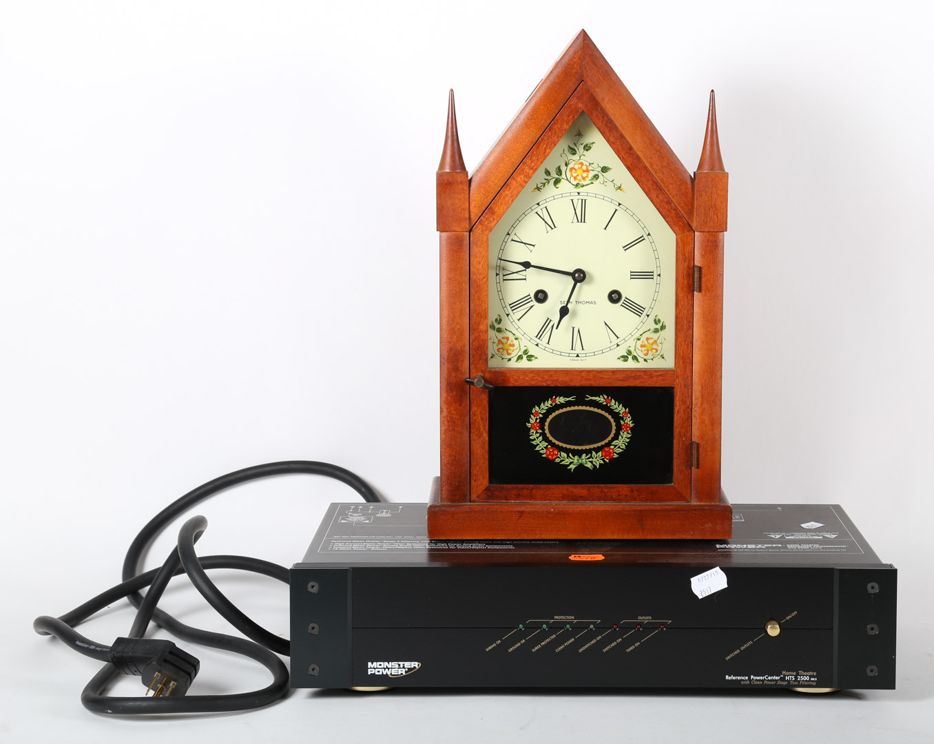 Appraisal: Two items including Seth Thomas steeple clock and a monster