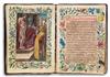 Appraisal: GERMAN SCHOOL TH CENTURY Manuscript prayer book with hand-colored engravings