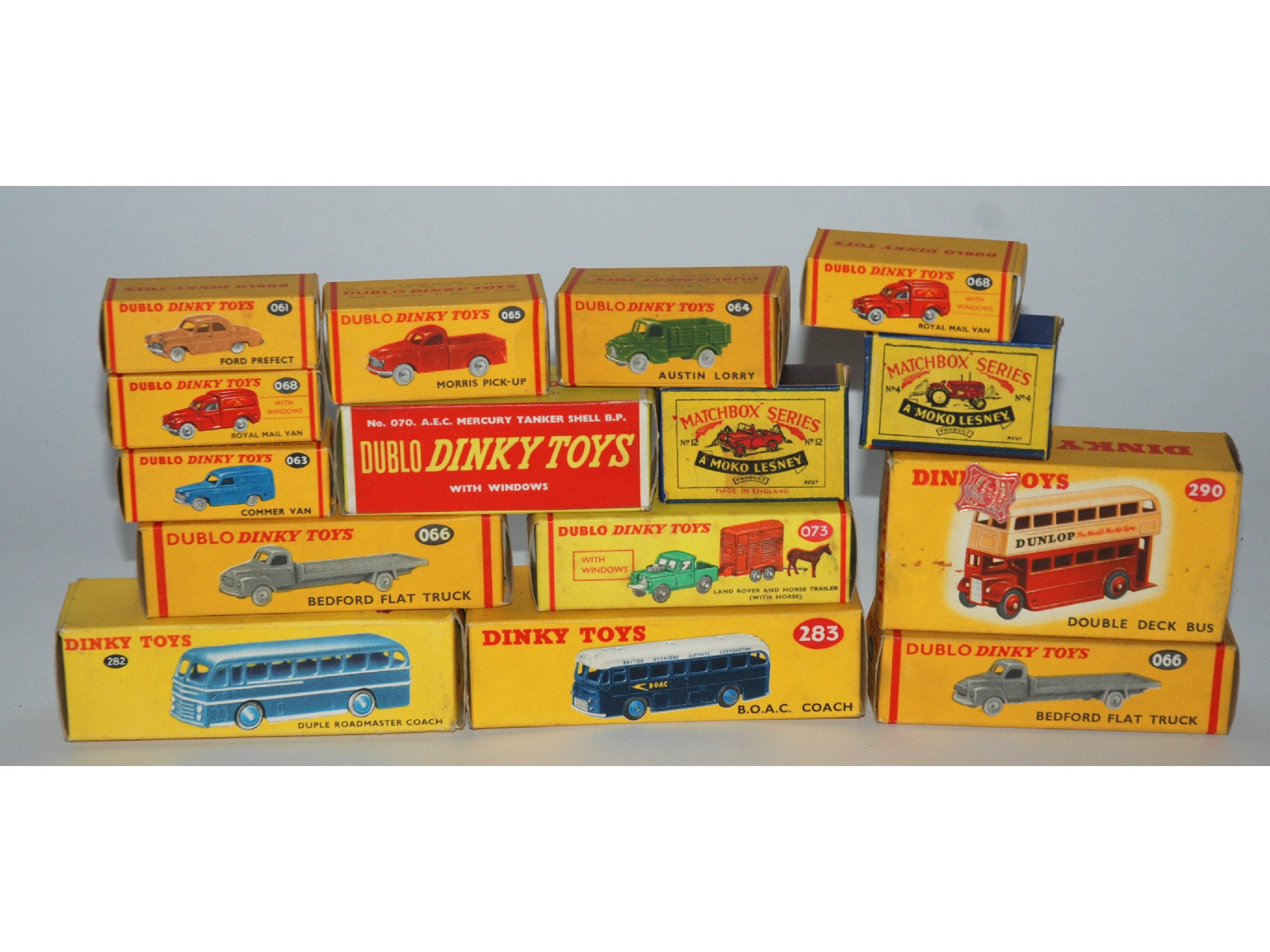 Appraisal: Thirteen various Dinky toys including Double Deck bus Duple Roadmaster