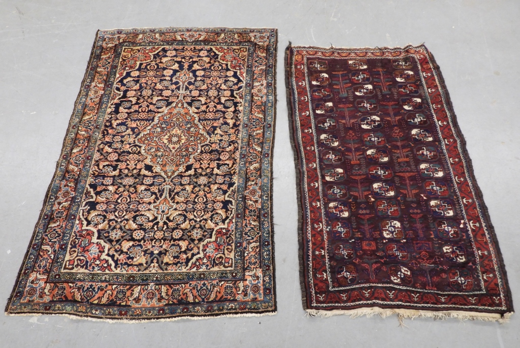 Appraisal: PC MIDDLE EASTERN RUGS Middle East th CenturyIncludes red blue