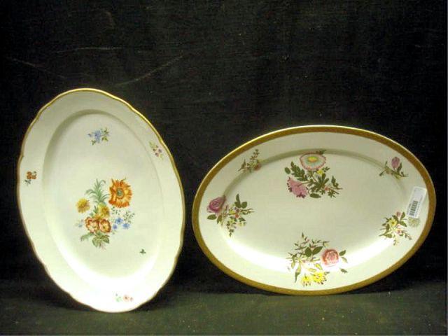 Appraisal: MEISSEN MINTON Platters From a Purchase NY home Dimensions Meissen