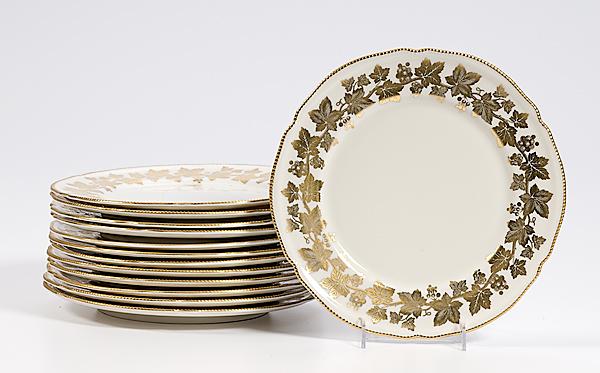 Appraisal: CASTLETON DINNER PLATES PLUS pieces American th century Seven dinner