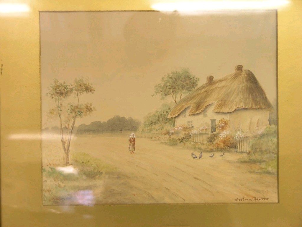 Appraisal: Bertram Maurice - pair of Victorian watercolours country pathways each