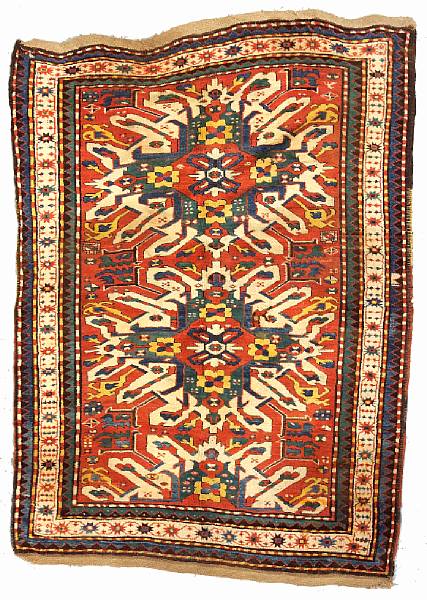 Appraisal: An Eagle Kazak rug Caucasus late th century size approximately