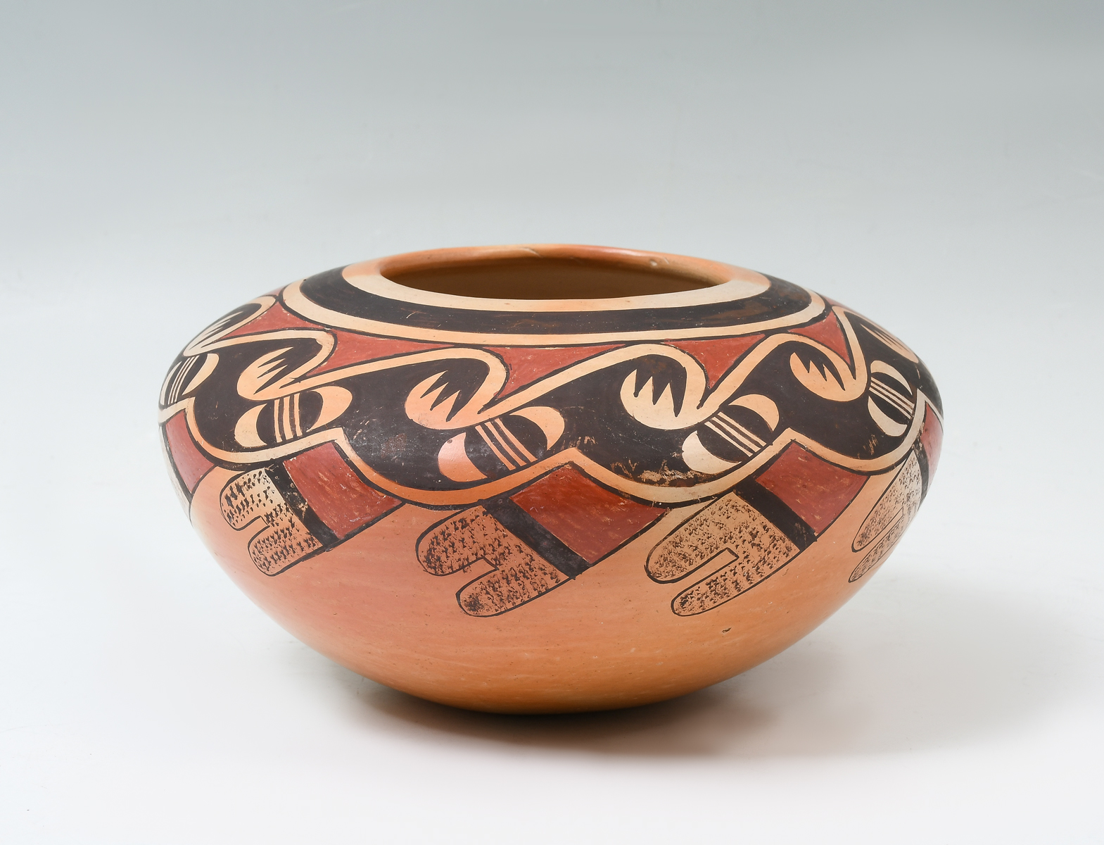 Appraisal: NATIVE AMERICAN HOPI JAR BY FANNIE NAMPEYO Fannie Nampeyo -