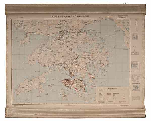 Appraisal: Map of Hong Kong and the New Territories British th