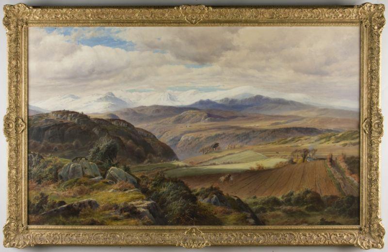 Appraisal: G Harrison Br th c Vista in Wales oil on