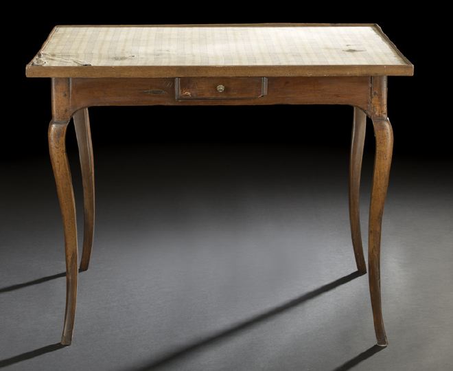 Appraisal: Provincial Louis XV-Style Fruitwood Center Table fourth quarter th century