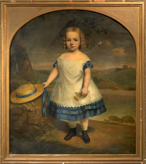 Appraisal: American School Fourth Quarter th Century Portrait of a Girl