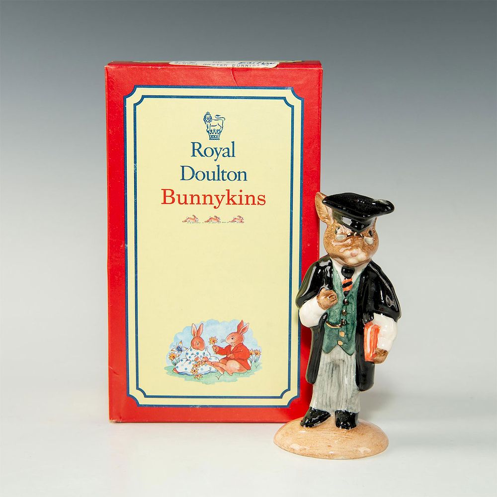 Appraisal: ROYAL DOULTON BUNNYKINS FIGURINE SCHOOL MASTER DB Gold Edition figurine