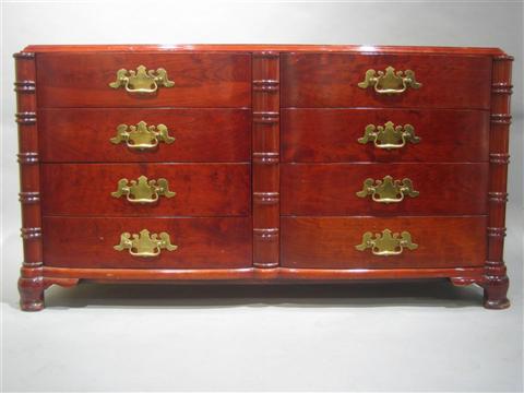 Appraisal: DOROTHY DRAPER MAHOGANY CHEST OF DRAWERS The rectangular top over