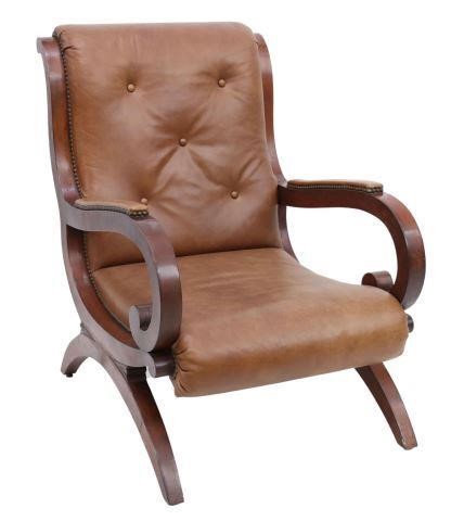 Appraisal: Plantation style Campeche chair Ralph Lauren for Henredon late th