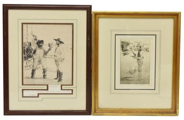 Appraisal: lot of Framed art prints on paper Henry Ziegler Henry