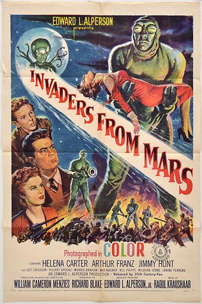 Appraisal: INVADERS FROM MARS TH CENTURY FOX U S ONE SHEET