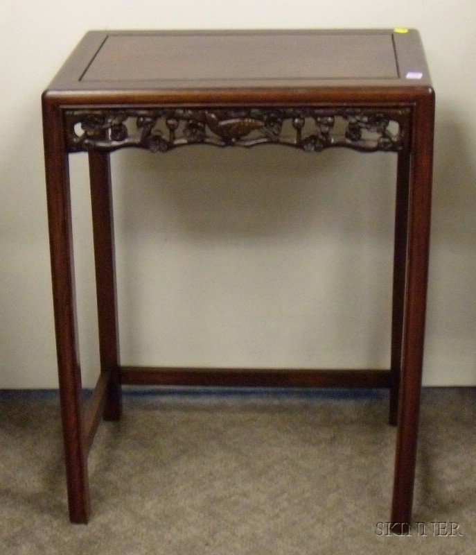 Appraisal: Chinese Export Carved Hardwood Stand