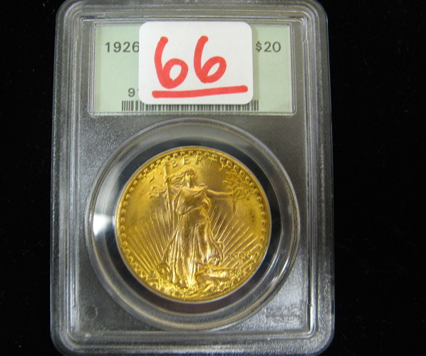 Appraisal: U S TWENTY DOLLAR GOLD COIN St Gaudens type -P