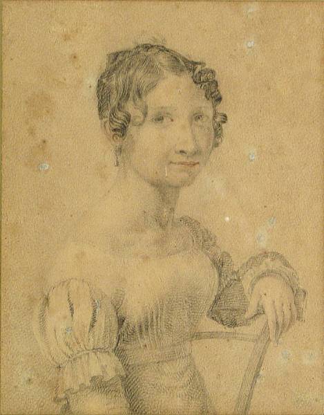 Appraisal: French School th Century A portrait of a lady half-length