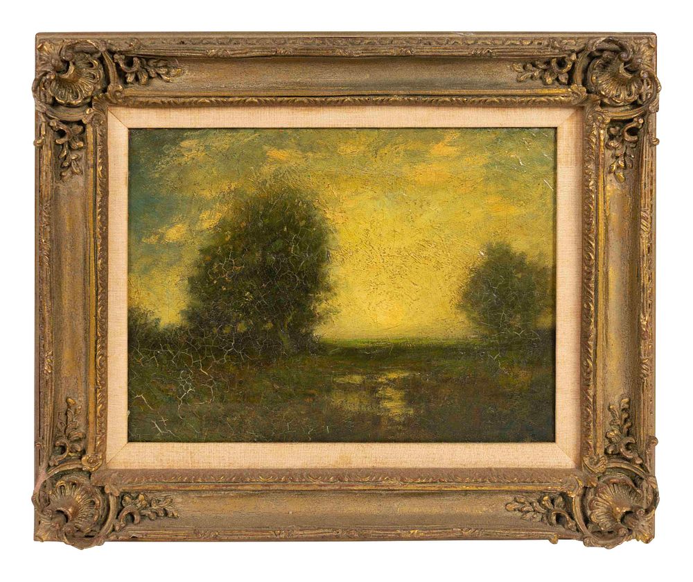 Appraisal: Arthur Hoeber American - Moonrise Nutley New Jersey Arthur Hoeber