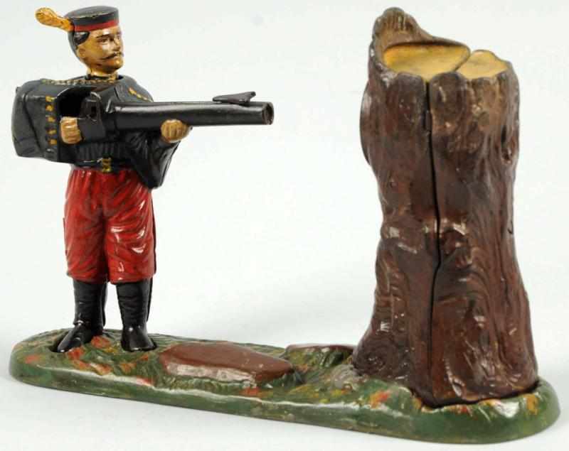 Appraisal: Cast Iron Grenadier Mechanical Bank Manufactured by J E Stevens