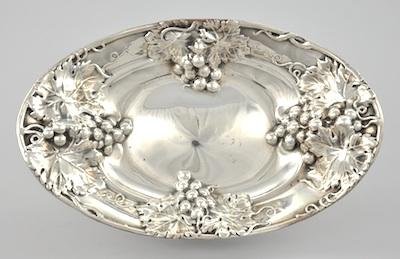 Appraisal: A Birks Repousse Sterling Silver Dish Deep ovoid shape with