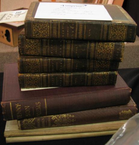 Appraisal: Eight antique poetry books including ''The Select Works of Jonathan