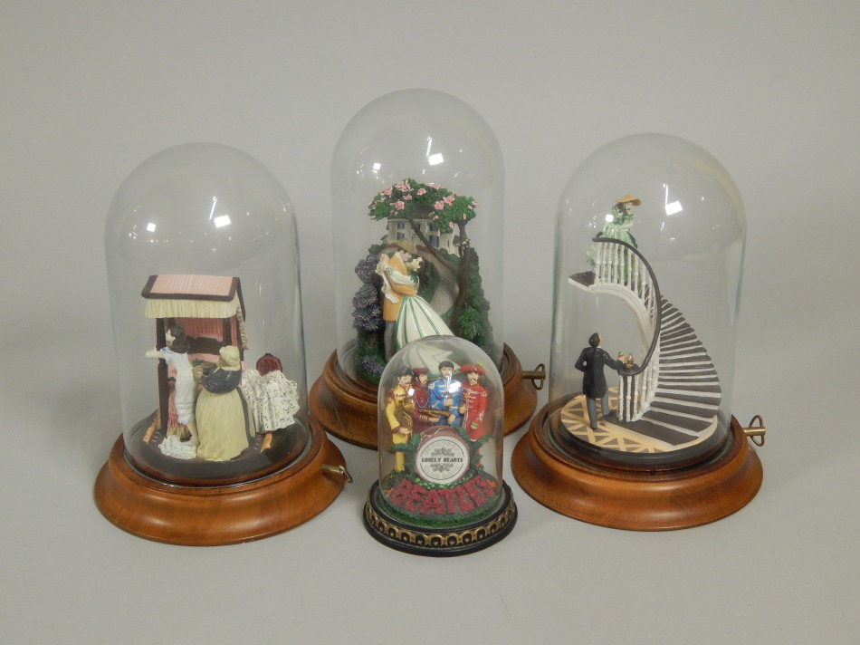 Appraisal: Four Bell Jar collectables to include a Franklin Mint Sargent